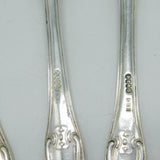 Irish George IV Sterling Silver Kings Patterns Serving Spoon Set 1825 Dublin