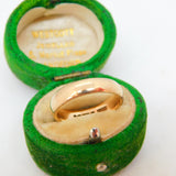 9ct Yellow Gold Wedding Band Ring Vintage 1985 London Size L UK