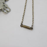 18th Century Sterling Silver Iberian Style Rock Crystal Pendant Necklace Antique
