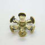 George III Gilt Metal Wax Intaglio Six Seal Wheel Antique c1800