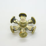 George III Gilt Metal Wax Intaglio Six Seal Wheel Antique c1800
