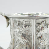 George IV Sterling Silver Floral Pattern Christening Mug Antique 1828 London
