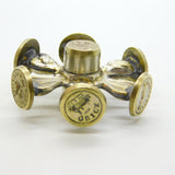George III Gilt Metal Wax Intaglio Six Seal Wheel Antique c1800