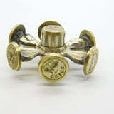 George III Gilt Metal Wax Intaglio Six Seal Wheel Antique c1800
