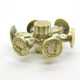 George III Gilt Metal Wax Intaglio Six Seal Wheel Antique c1800