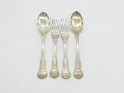 William IV Sterling Silver Acropolis Crest Serving Cutlery Set Antique 1832 London