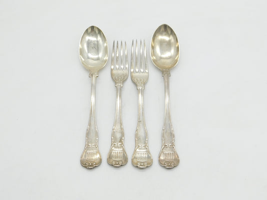 William IV Sterling Silver Acropolis Crest Serving Cutlery Set Antique 1832 London