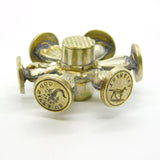 George III Gilt Metal Wax Intaglio Six Seal Wheel Antique c1800