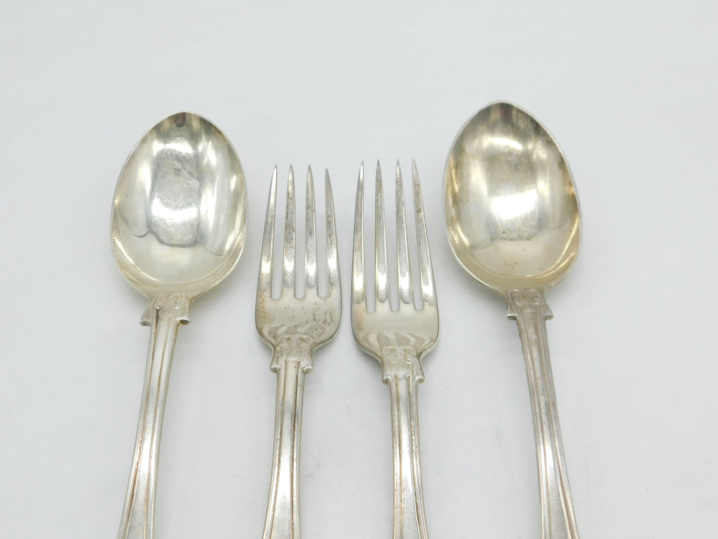 William IV Sterling Silver Acropolis Crest Serving Cutlery Set Antique 1832 London
