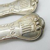 William IV Sterling Silver Acropolis Crest Serving Cutlery Set Antique 1832 London