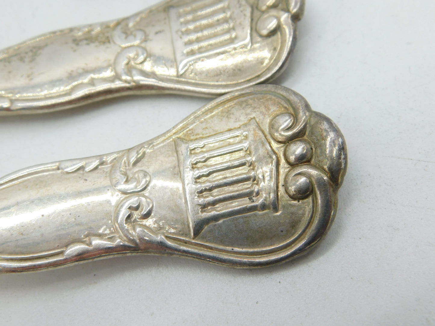 William IV Sterling Silver Acropolis Crest Serving Cutlery Set Antique 1832 London