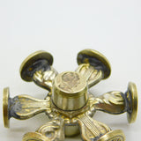 George III Gilt Metal Wax Intaglio Six Seal Wheel Antique c1800