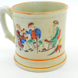 19th Century Staffordshire Large Ceramic Novelty Frog Mug Antique c1840