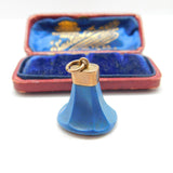 Georgian 9ct Rose Gold & Blue Hardstone Initial Intaglio Fob Antique c1800