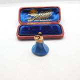 Georgian 9ct Rose Gold & Blue Hardstone Initial Intaglio Fob Antique c1800