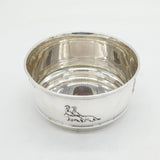 Art Deco Sterling Silver Noah's Arc Pattern Christening Bowl Antique Birmingham