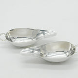Sterling Silver Modernist Extended Lip Sauce Boats Antique 1933 Birmingham