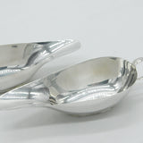 Sterling Silver Modernist Extended Lip Sauce Boats Antique 1933 Birmingham