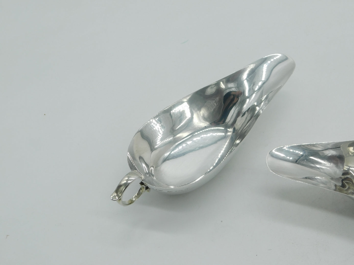 Sterling Silver Modernist Extended Lip Sauce Boats Antique 1933 Birmingham