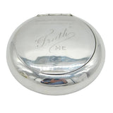 Art Deco Sterling Silver 'Trust Me' Snuff Box Antique 1911 London Goldsmiths