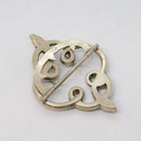 19th Century Sterling Silver, Paste & Ruby Set Snake Serpent Buckle Antique c1860