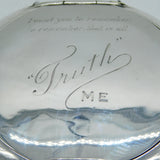 Art Deco Sterling Silver 'Trust Me' Snuff Box Antique 1911 London Goldsmiths