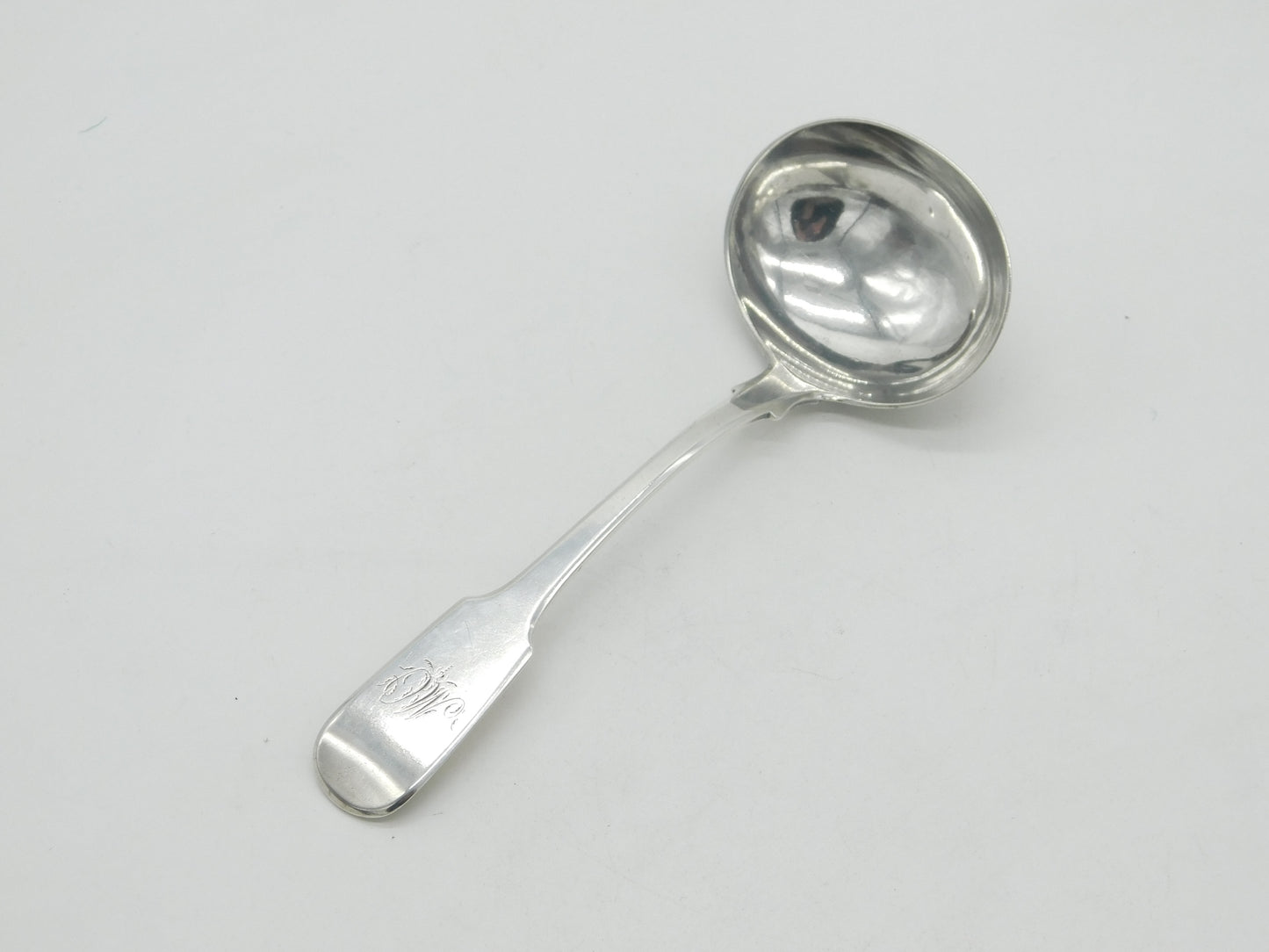 Newcastle Assay George III Sterling Silver 'MC' Ladle Spoon 1819 Antique