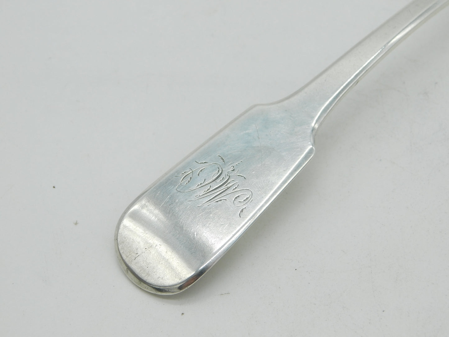 Newcastle Assay George III Sterling Silver 'MC' Ladle Spoon 1819 Antique