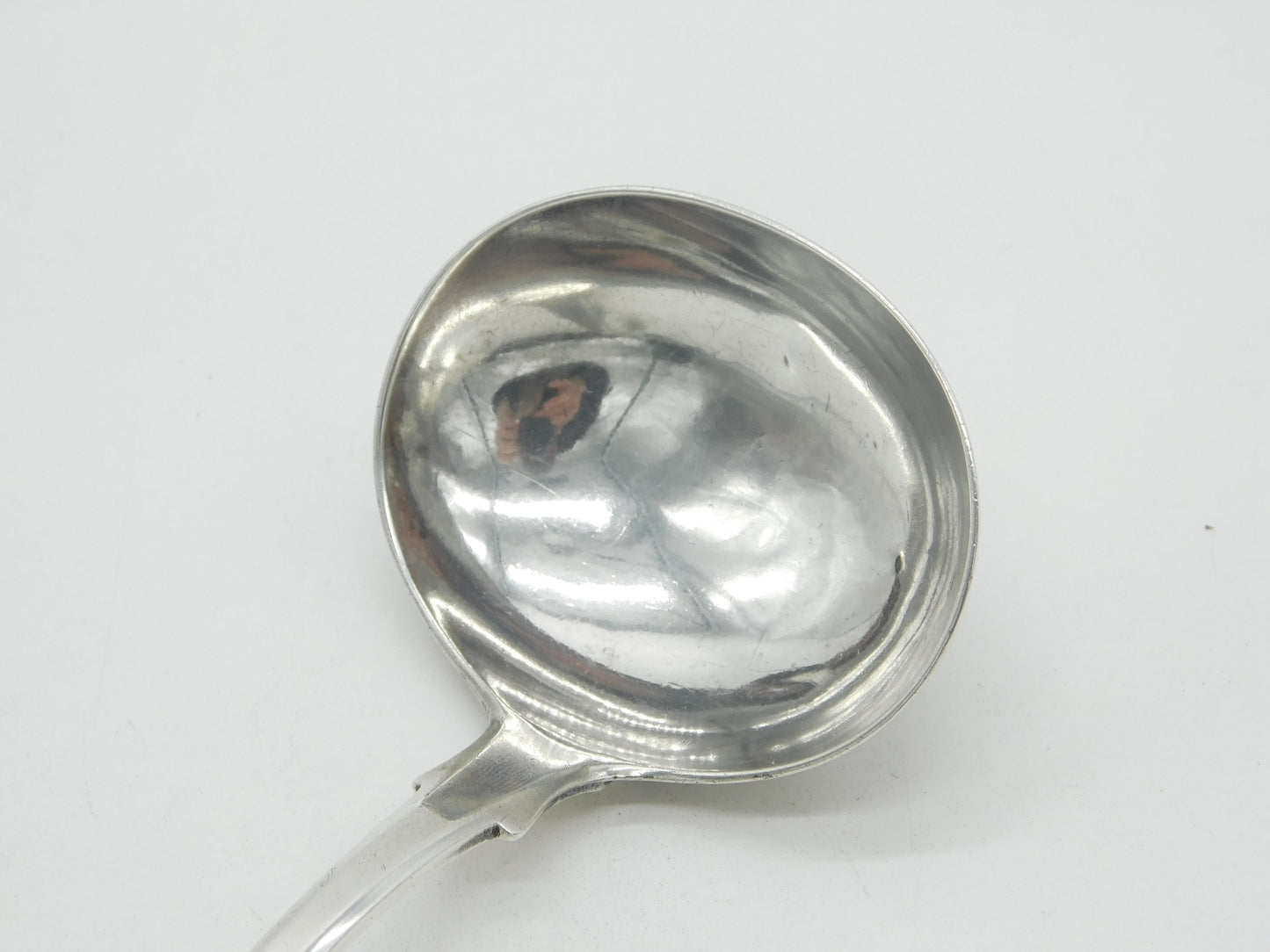 Newcastle Assay George III Sterling Silver 'MC' Ladle Spoon 1819 Antique