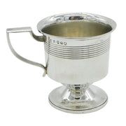 George III Sterling Silver Pedestal Christening Mug Antique 1812 London