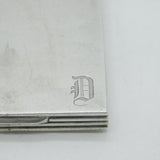 Indian Colonial Calcutta Victorian Sterling Silver Cigarette Case c1880 Antique