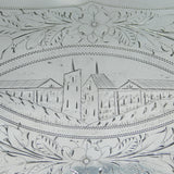 19th Century Ukrainian .84 Standard Silver Drinks Tray Antique 1894 Kiev Assay