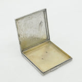 Indian Colonial Calcutta Victorian Sterling Silver Cigarette Case c1880 Antique
