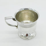 George III Sterling Silver Pedestal Christening Mug Antique 1812 London