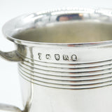 George III Sterling Silver Pedestal Christening Mug Antique 1812 London