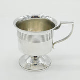 George III Sterling Silver Pedestal Christening Mug Antique 1812 London