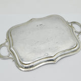 19th Century Ukrainian .84 Standard Silver Drinks Tray Antique 1894 Kiev Assay