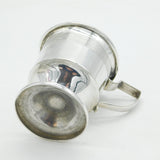 George III Sterling Silver Pedestal Christening Mug Antique 1812 London