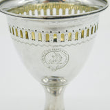 Irish George III Sterling Silver Crested Egg Cup Antique c1800 Dublin