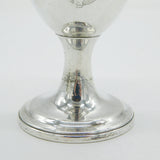 Irish George III Sterling Silver Crested Egg Cup Antique c1800 Dublin