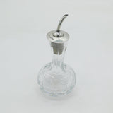 Sterling Silver & Moulded Glass Bitters Pourer Vintage 1977 Sheffield