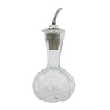 Sterling Silver & Moulded Glass Bitters Pourer Vintage 1977 Sheffield