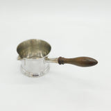 George III Sterling Silver Wooden Handle Brandy Warming Pan Antique 1801 London