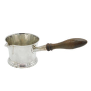 George III Sterling Silver Wooden Handle Brandy Warming Pan Antique 1801 London