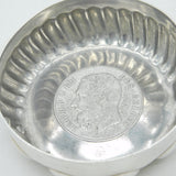 French Victorian .950 Silver 5 Franc Coin Set Wine Taster Antique c1876