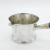 George III Sterling Silver Wooden Handle Brandy Warming Pan Antique 1801 London