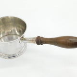 George III Sterling Silver Wooden Handle Brandy Warming Pan Antique 1801 London