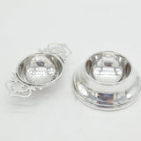 Sterling Silver Tea Strainer on Bowl Vintage 1962 Birmingham