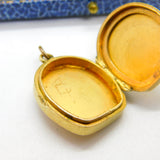 Victorian Yellow Metal & Seed Pearl Good Luck Horseshoe Locket 'A.C Pike' c1860