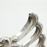 Sterling Silver & Cut Glass Winged Swan Trinket Dish Vintage 1966 London